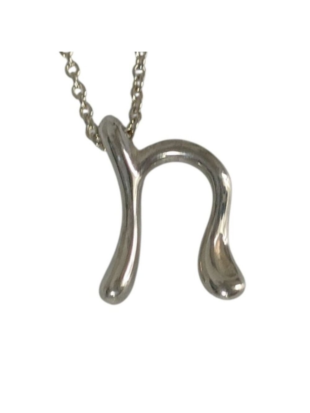 Tiffany & Co Letter Chain Pendant 925 Sterling Silver